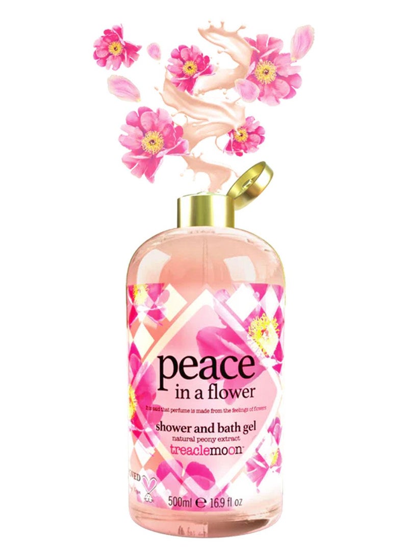 Treaclemoon Peace in a Flower Shower and Bath Gel, 500ml | Calming Floral Scent, with Natural Flower Extracts | Vegan and Cruelty-Free - Image 2