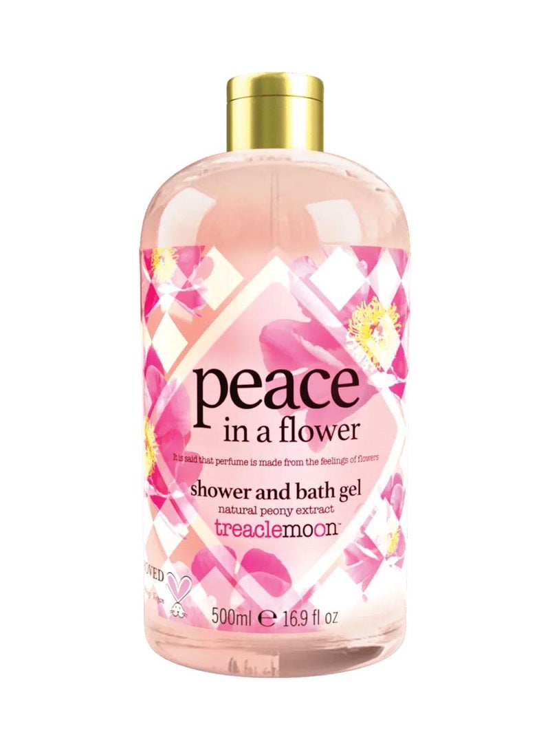 Treaclemoon Peace in a Flower Shower and Bath Gel, 500ml | Calming Floral Scent, with Natural Flower Extracts | Vegan and Cruelty-Free - Image 1