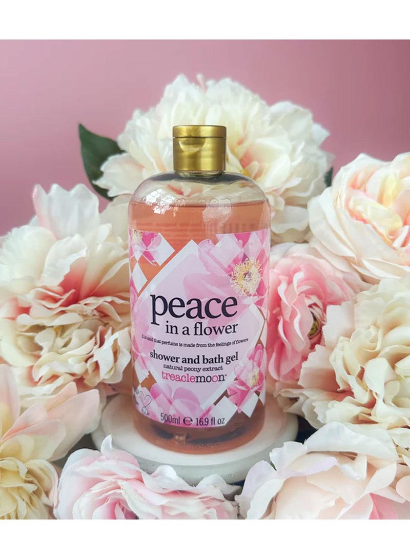Treaclemoon Peace in a Flower Shower and Bath Gel, 500ml | Calming Floral Scent, with Natural Flower Extracts | Vegan and Cruelty-Free - Image 3