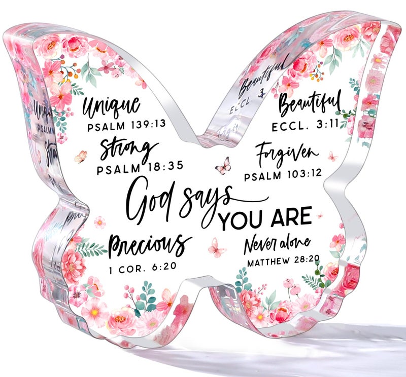 Jettryran Christian Gifts for Women Birthday Inspiration Religious Gift  God Says You Are Pastor Spiritual Gifts Catholic Encouragement Christmas Gifts Mom Friends Coworker Sister Faith Based Desk Decor Plaque - Image 1