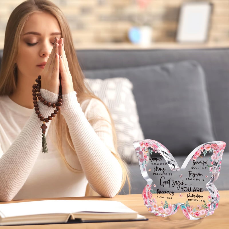 Jettryran Christian Gifts for Women Birthday Inspiration Religious Gift  God Says You Are Pastor Spiritual Gifts Catholic Encouragement Christmas Gifts Mom Friends Coworker Sister Faith Based Desk Decor Plaque - Image 2