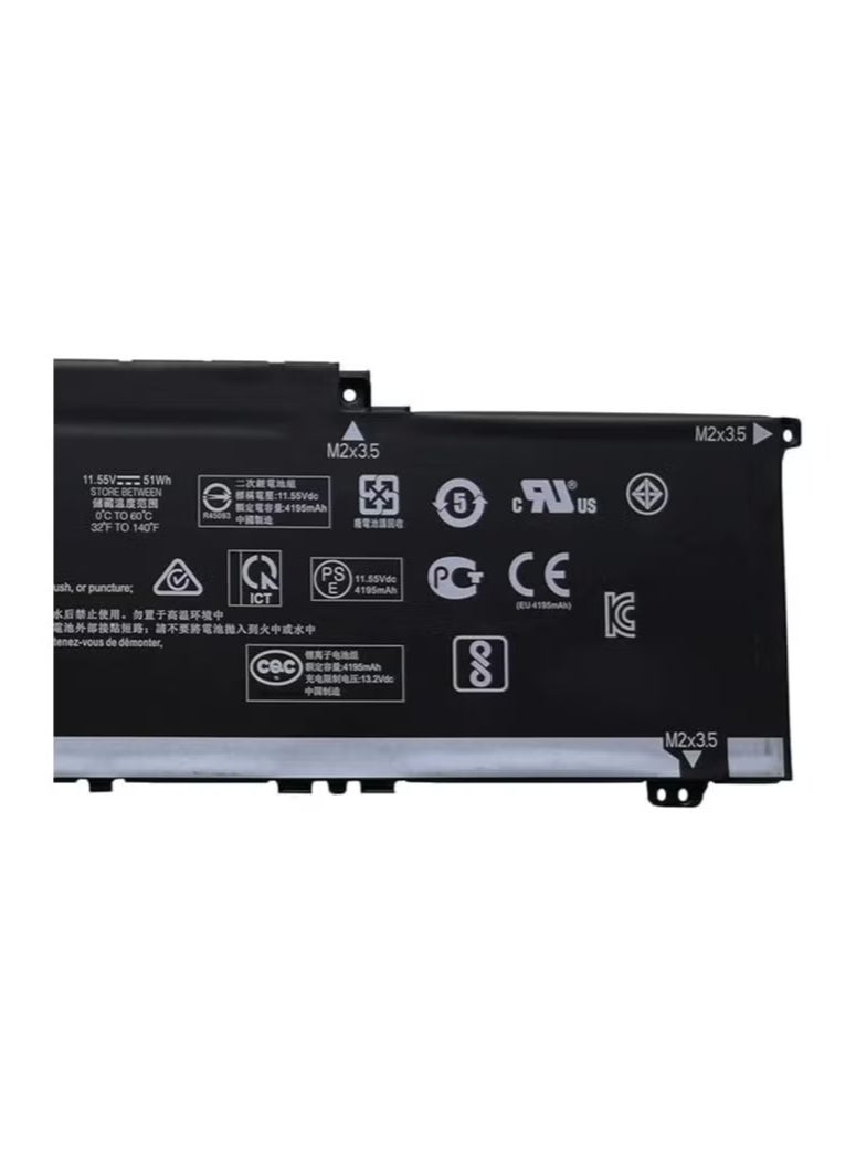 استبدال بطارية لابتوب BN03XL لسلسلة HP Envy 13 11.55 فولت، 51 واط ساعة، 4195 مللي أمبير ساعة، أداء عالي، شحن سريع، عمر طويل للبطارية (متوافق مع HP Envy 13-ba0003nu والمزيد) - Image 5