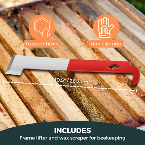 SunVara Bee Smoker Stainless Steel Heat Shield High Standard 11" - Image 3