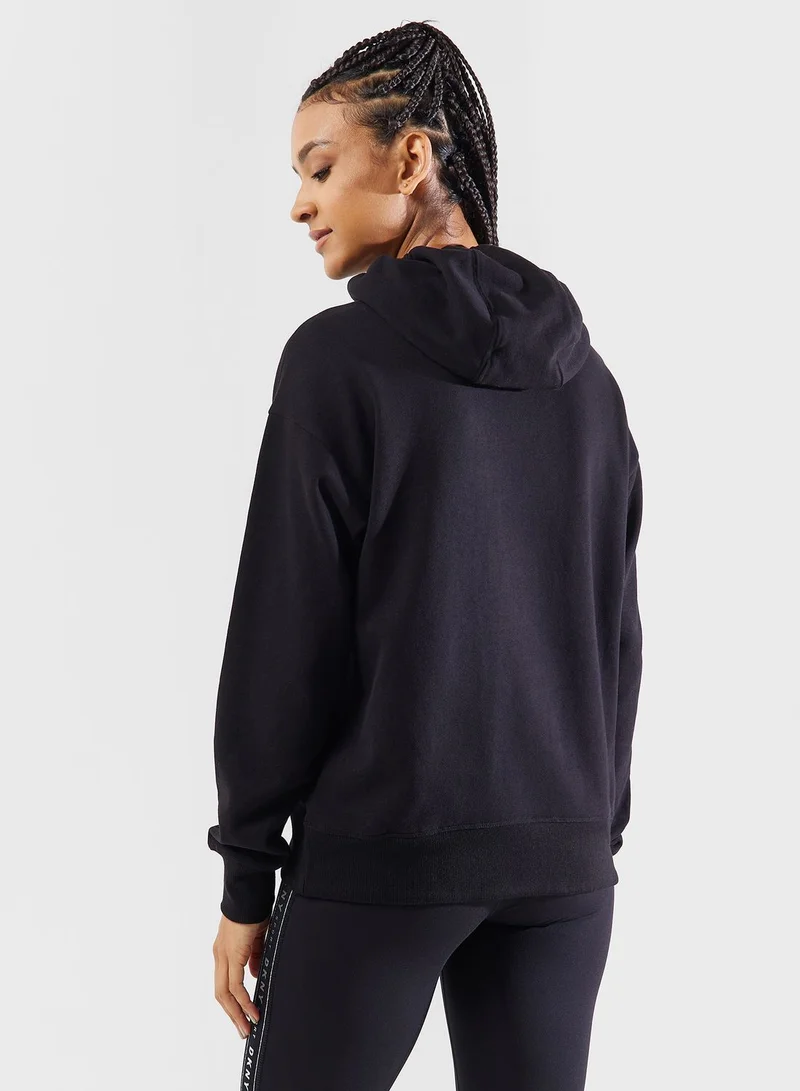 DKNY Logo Drawstring Hoodie
