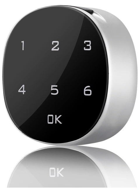 Digital Electronic Coded Lock,Touch Screen Password Furniture Privacy Lock for Cabinet Mailbox File Sauna Drawer School Lockers,Easy to Install（2.56 Inch, Blcak）