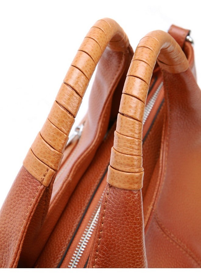 آي سوي حقائب يد نسائية من Iswee مصنوعة من الجلد الطبيعي، متوسطة الحجم، حقيبة يد، حقيبة كروس، حقيبة كتف، حقيبة هوبو، حقيبة يد نسائية عصرية (لونها بني فاتح) - Image 4