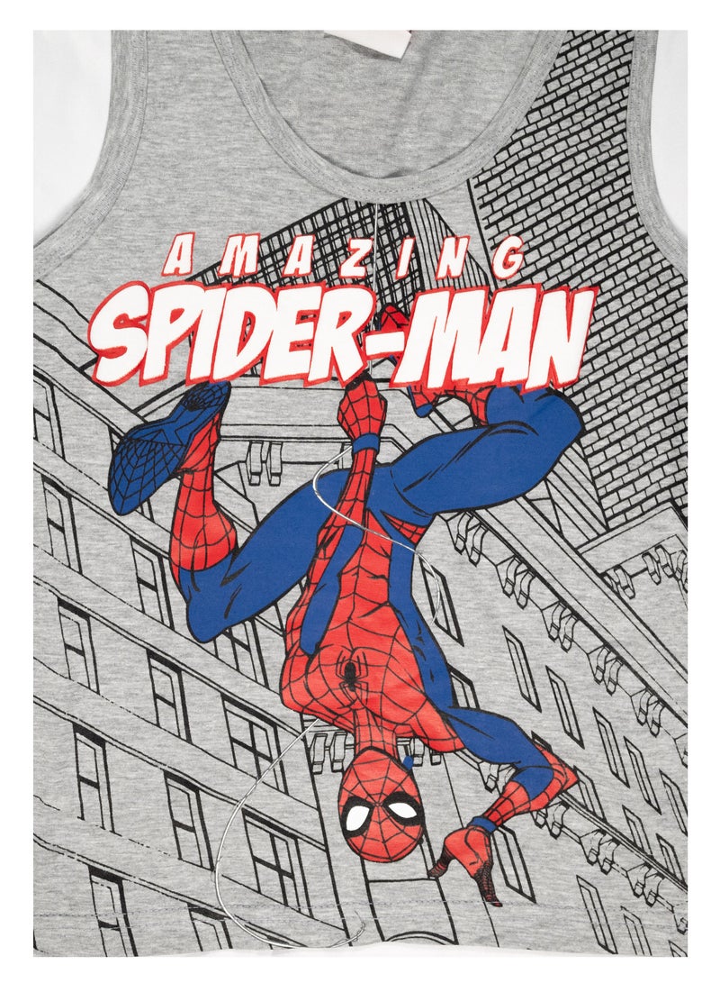 سبايدر مان طقم شورت سبايدر مان للأولاد، رمادي - Image 3