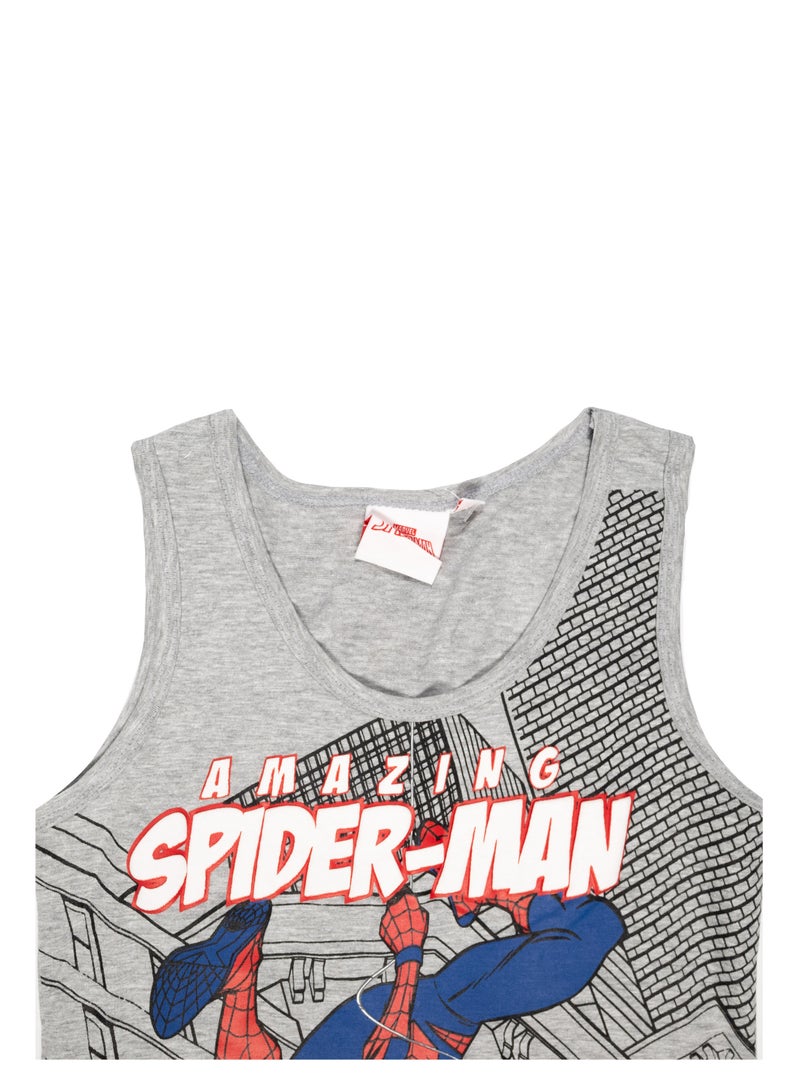 سبايدر مان طقم شورت سبايدر مان للأولاد، رمادي - Image 4