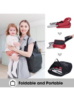 VEEYOO Hook On Chair Veeyoo Clip On High Chair Folding Fast Table Chair With Storage Bag Portable Baby Feeding Seat Attach To Table For Home And Travel  - Image 5