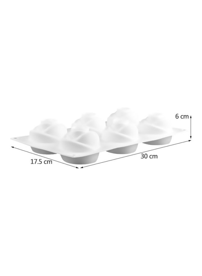 NIBEMINENT Silicone Cake Mould White 30x17.5x6cm - Image 4