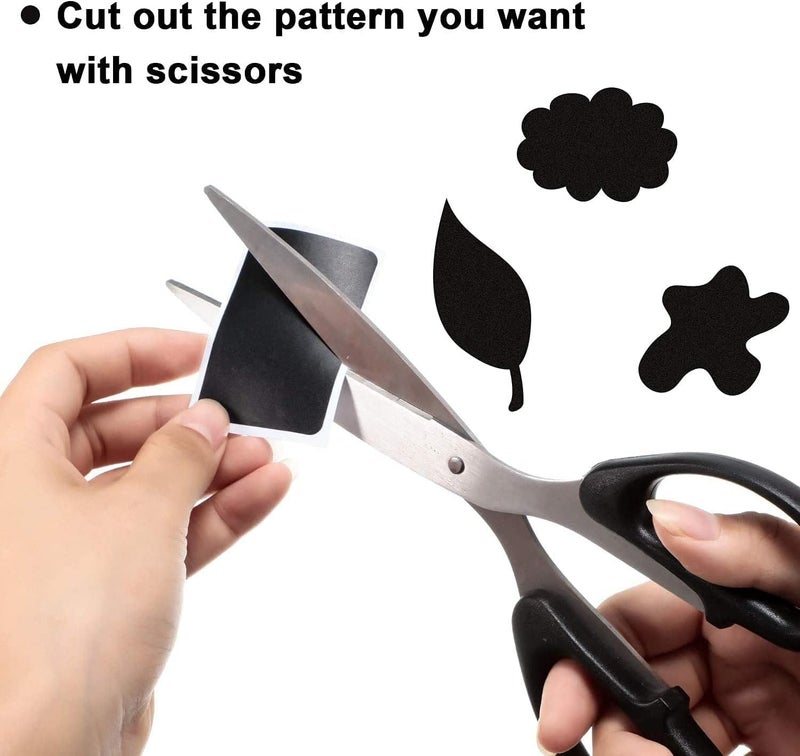 إي سي في في ملصقات سبورة قابلة لإعادة الاستخدام ومقاومة للماء، مناسبة للمخازن ووحدات التخزين، للزجاج والأكواب والحاويات والعلب، مع علامتين بالطباشير الأبيض، مناسبة لتنظيم المكتب والمطبخ، 180 قطعة/لفة، 55 مم × 34 مم - Image 5