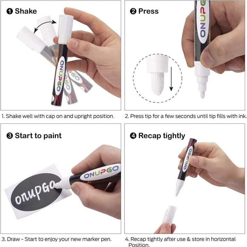 إي سي في في ملصقات سبورة قابلة لإعادة الاستخدام ومقاومة للماء، مناسبة للمخازن ووحدات التخزين، للزجاج والأكواب والحاويات والعلب، مع علامتين بالطباشير الأبيض، مناسبة لتنظيم المكتب والمطبخ، 180 قطعة/لفة، 55 مم × 34 مم - Image 3
