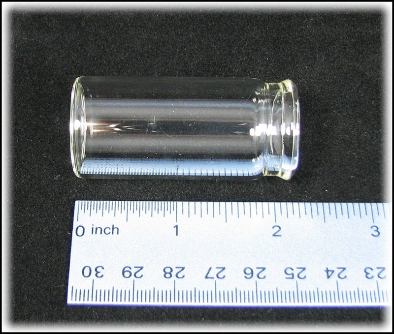C. B. Gitty "Medicine Vial" 2 1/4-inch Glass Guitar Slide - a classic slide style for playing the blues - Image 2