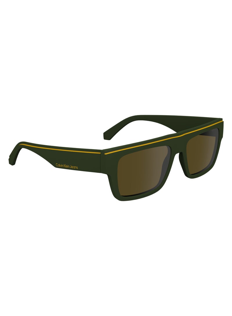 Calvin Klein Jeans FULL RIM BIO INJ-G820 MODIFIED RECTANGLE CALVIN KLEIN JEANS SUN CKJ24603S  5517 (309) KHAKI - Image 3