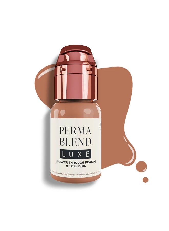 Perma Blend Areola Pigment – Perma Blend Luxe Power Through Peach 15ml | Professional SPMU Areola Tattoo Ink for Nipple Restoration, Areola Reconstruction & Medical Tattooing | Vegan, Natural-Looking Color - Image 1