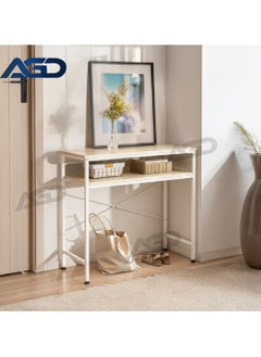 AGD 2-Tier Console Side Entry Table, Modern Simple Design Adjustable, Display and Storage Needs, Coffee Corner Table for Living Room, Bedroom and Entryway  - Image 1