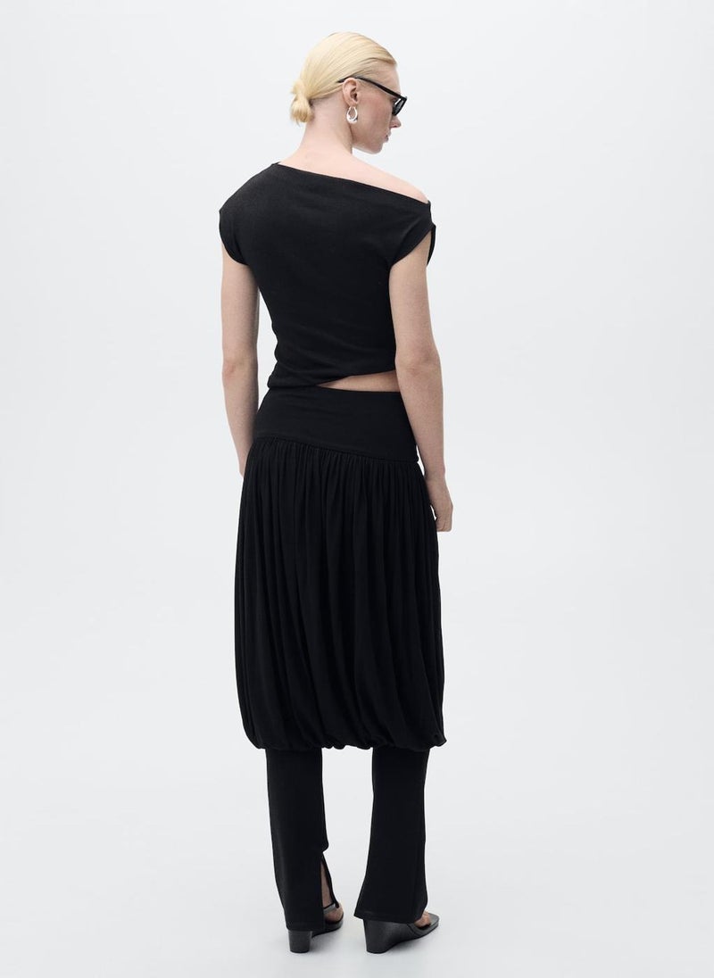MANGO Casual Asymmetrical Linen Top  - Image 2