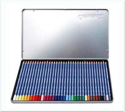 CRETACOLOR Marino Aquarelle Watercolor Pencil Set of 36 (Water Soluble Colour Pencils),Assorted,36 Count (Pack of 1),240 36 - Image 3