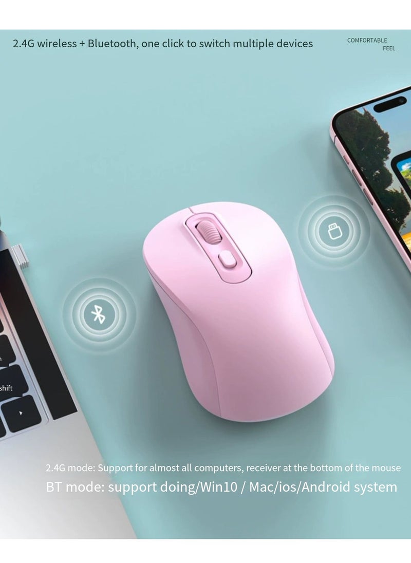 Wireless mouse, rechargeable Bluetooth mouse, (2.4G Bluetooth)  - Image 3