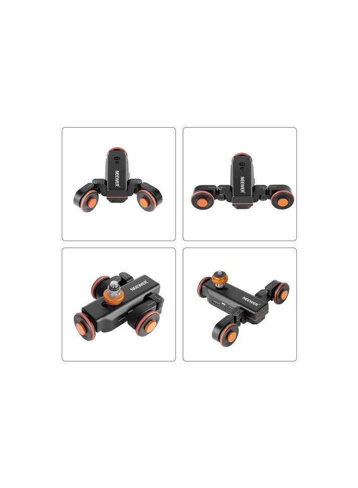 Neewer 3-Wheels Wireless Video Camera Dolly – 3-Speed Motorized Autodolly with Remote (Supports 3 kg Load) black - Image 5
