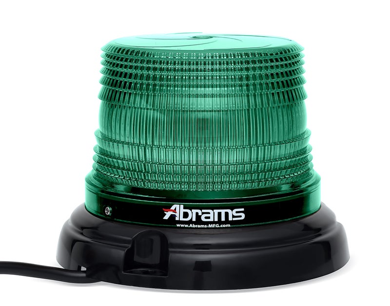 Abrams SAE Class-1 StarEye 4" Inch Dome 12 LED Magnet/Permanent Mount Construction Vehicle Warning Strobe Beacon Light - Amber - Image 1