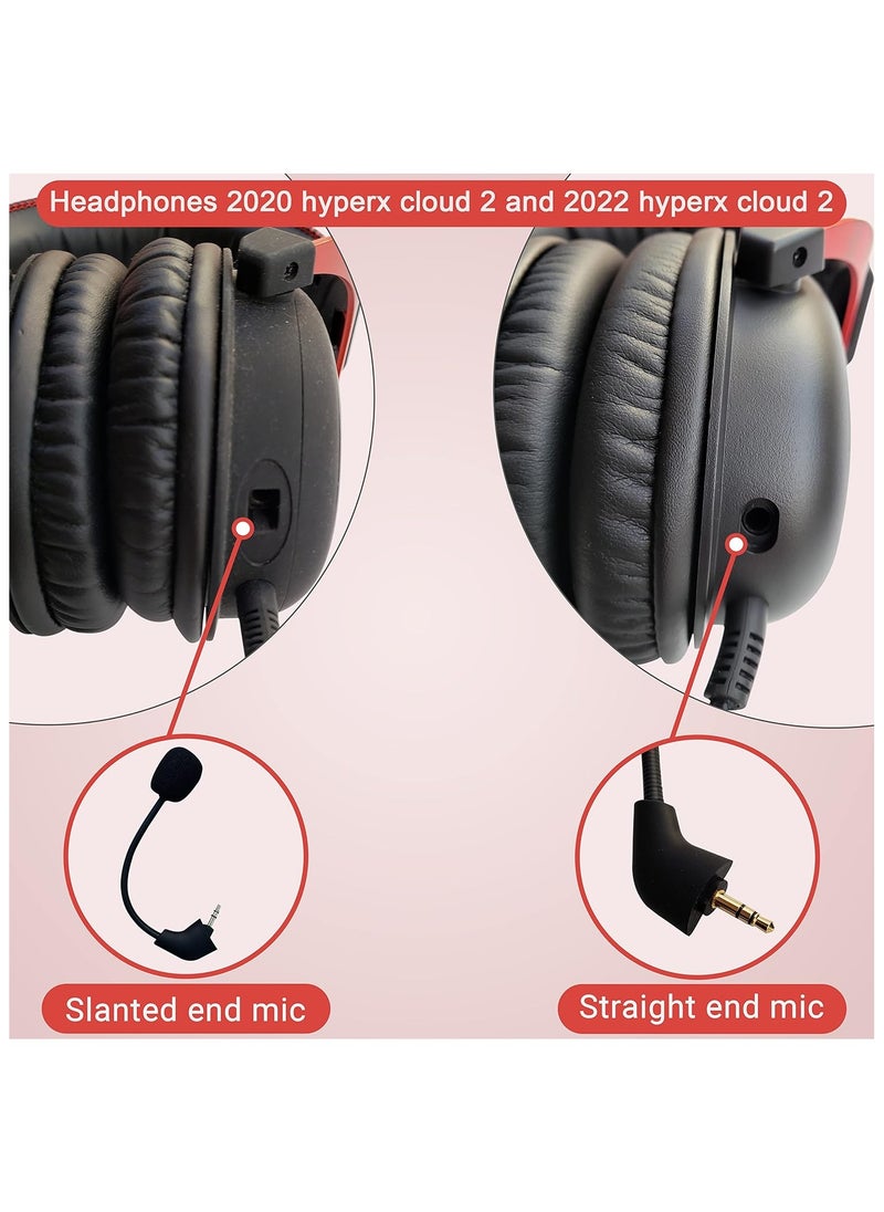 ميكروفون بديل لسماعات الألعاب Kingston HyperX Cloud 2 II Cloud Core Pro CloudX PS4 Xbox One Nintendo Switch الكمبيوتر الشخصي سماعات الألعاب