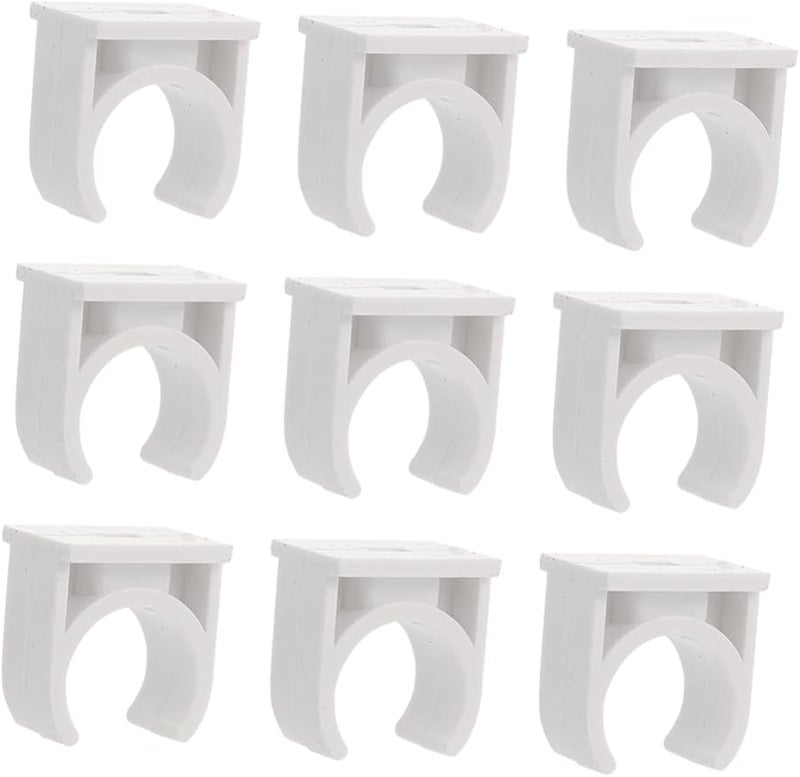 100 Pcs U Shape Pipe Clamps 3 8X3 5cm For Secure Pipe Fixing Easy Install Plumbing Industrial - Image 1