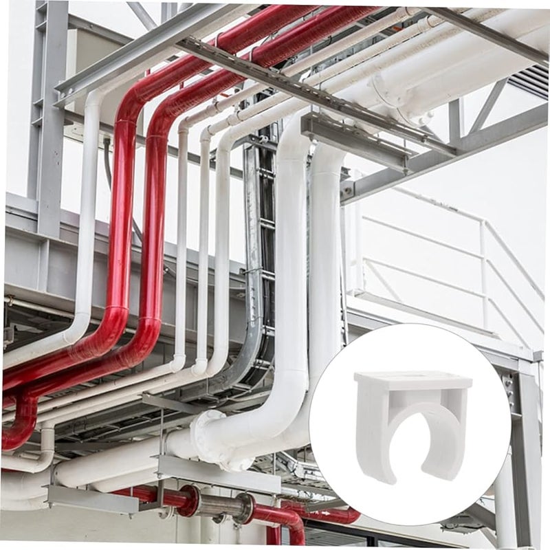 100 Pcs U Shape Pipe Clamps 3 8X3 5cm For Secure Pipe Fixing Easy Install Plumbing Industrial - Image 5