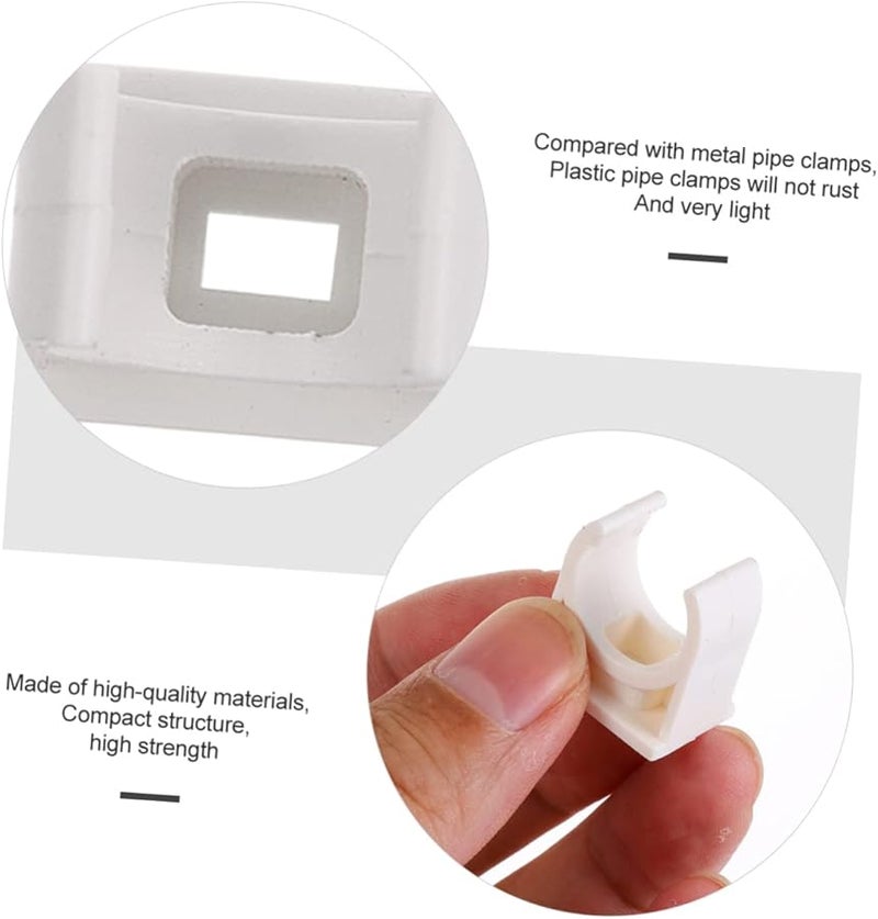 100 Pcs U Shape Pipe Clamps 3 8X3 5cm For Secure Pipe Fixing Easy Install Plumbing Industrial - Image 4