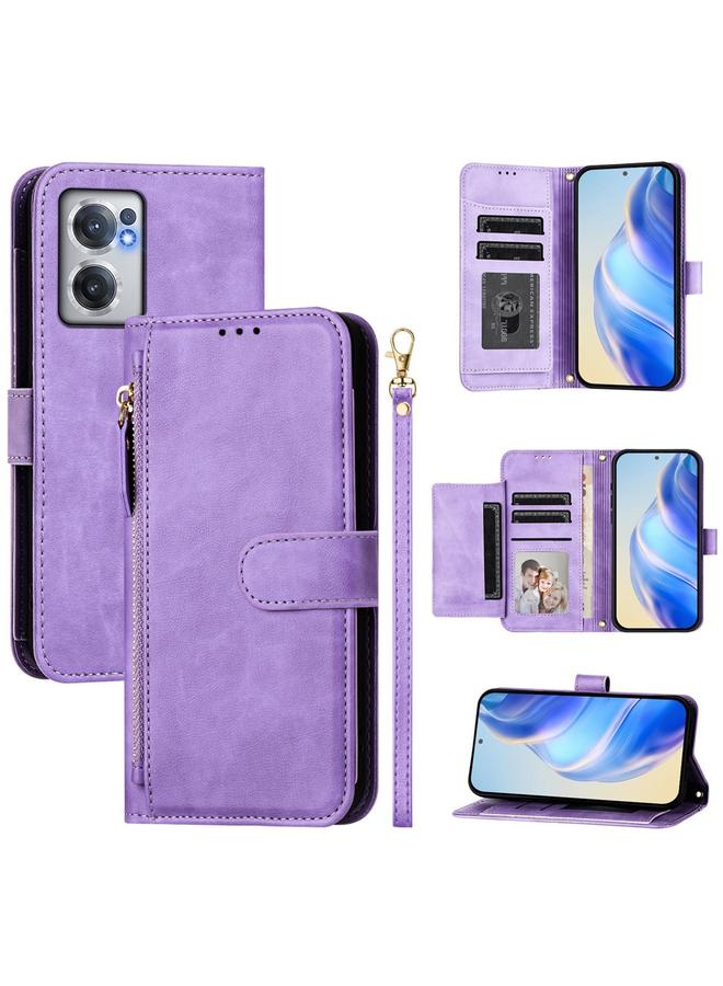 S-TOP Case For OnePlus Nord CE 2 5G Multi-Card Slots Zipper Wallet Leather Phone Case - Image 1