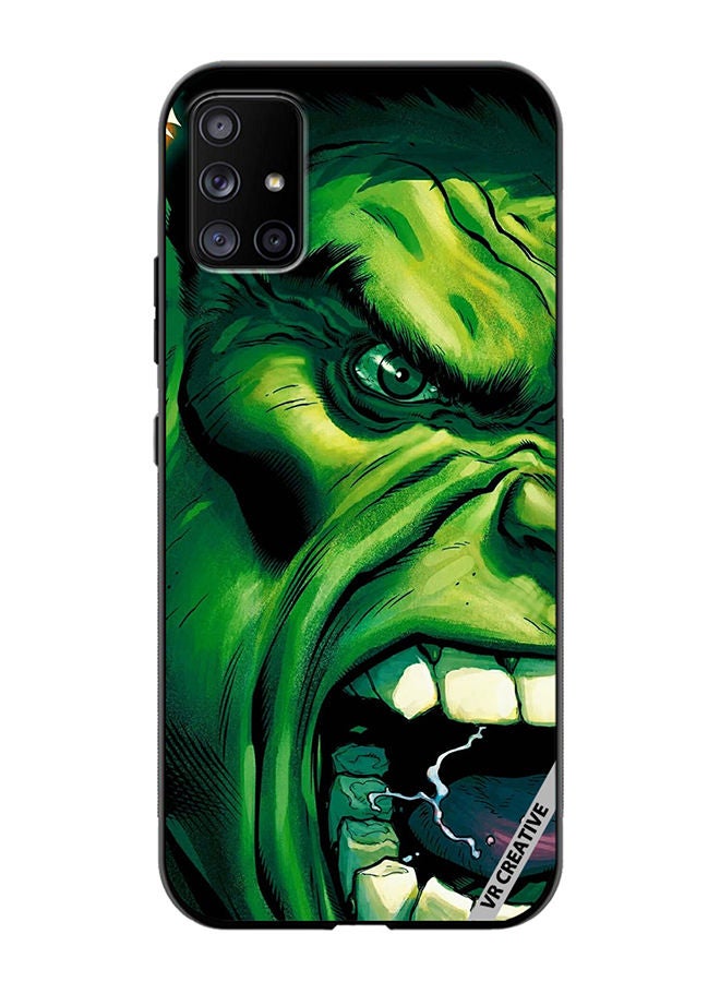 VR CREATIVE Protective Case Cover For Samsung Galaxy A51 5G Hulk Face Design Multicolour - Image 1