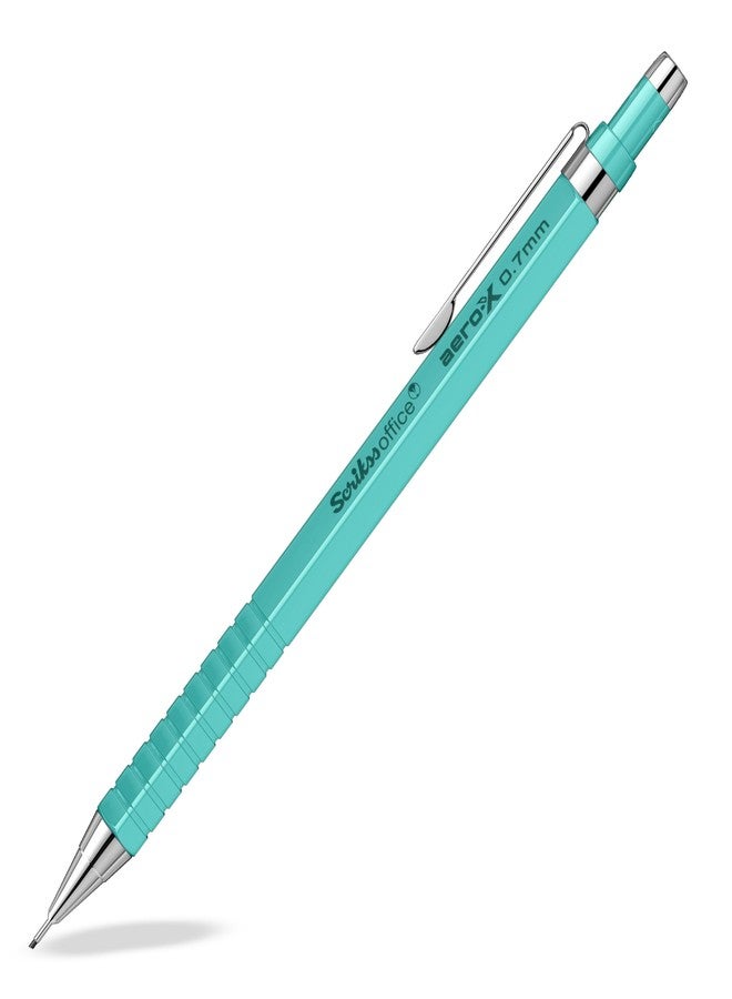 Scrikss 0.7mm Turquoise Mechanical Lead Pencil | Aero-x | Lightweight | Cute Click Pen Pencil for drafting Stationery Sketching Drawing - Image 1