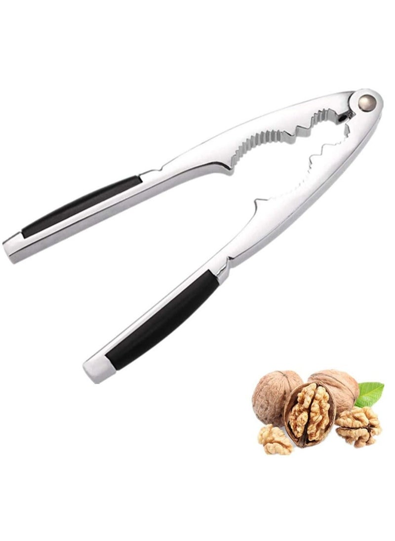 Oasisgalore - Nut Crackers Opener Seafood Sheller Heavy Zinc Alloy Nutcracker Pecan Walnut Plier Clip Tool with Non-Slip Handle - Image 1
