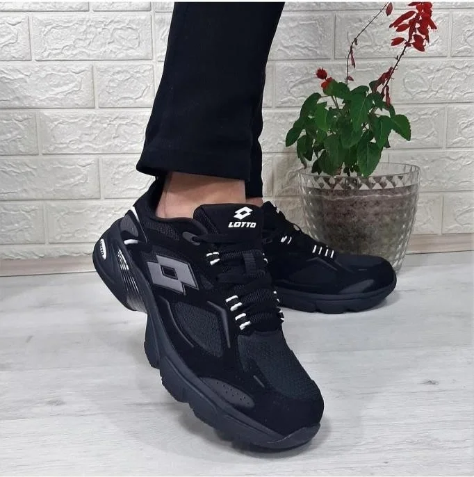 لوتو Norwell 4pr 101898948 Men's Walking and Running Shoes Black Grey 40-45