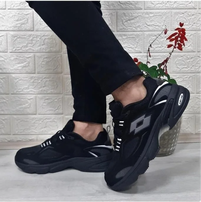 لوتو Norwell 4pr 101898948 Men's Walking and Running Shoes Black Grey 40-45