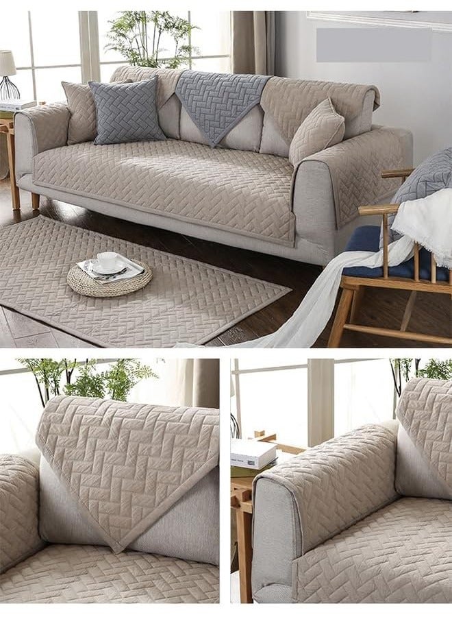 Sofa Cover, Velvet Couch Cover Anti-Slip Sectional Couch Covers  Super Soft Fuzzy  Sectional Couch Cover Non Slip Plush Warm Sofa Slipcover for Dogs Cats Pet Love Seat Recliner Armrest Backrest Cover