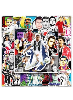 Generic 52 PCS Football Series Stickers, Football Star Sticker, Waterproof Stickers for Laptop, Skateboard, Water Bottles, Computer, Phone, Guitar, Stickers for Kids Teens Adult  - Image 2