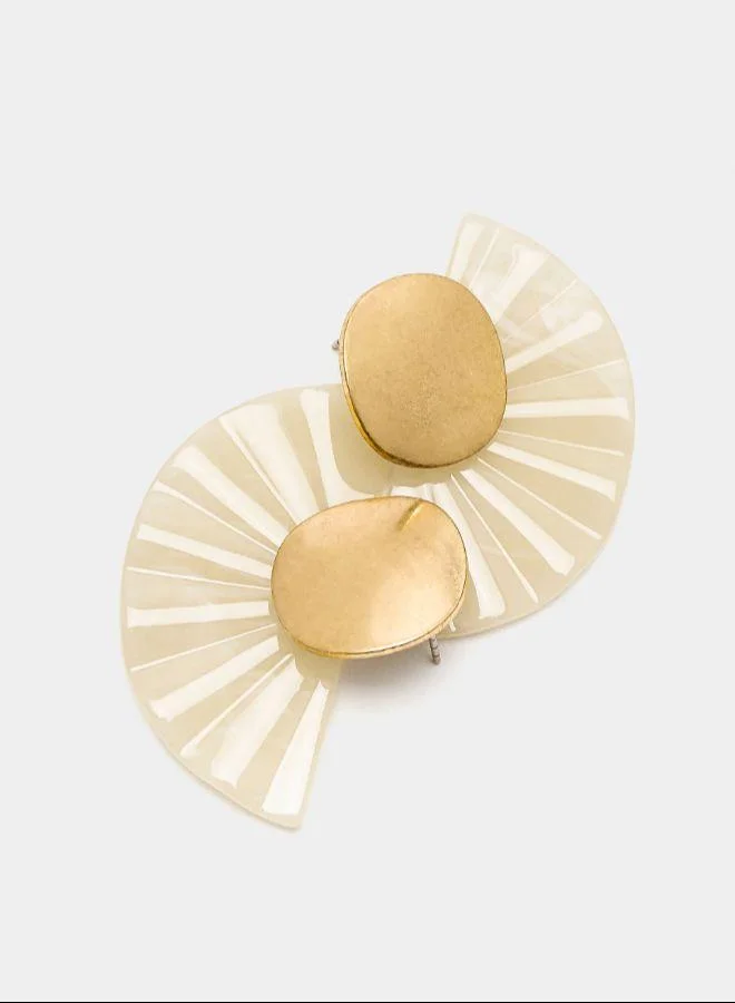 بارفوا أقراط المروحة باستخدام الراتنج