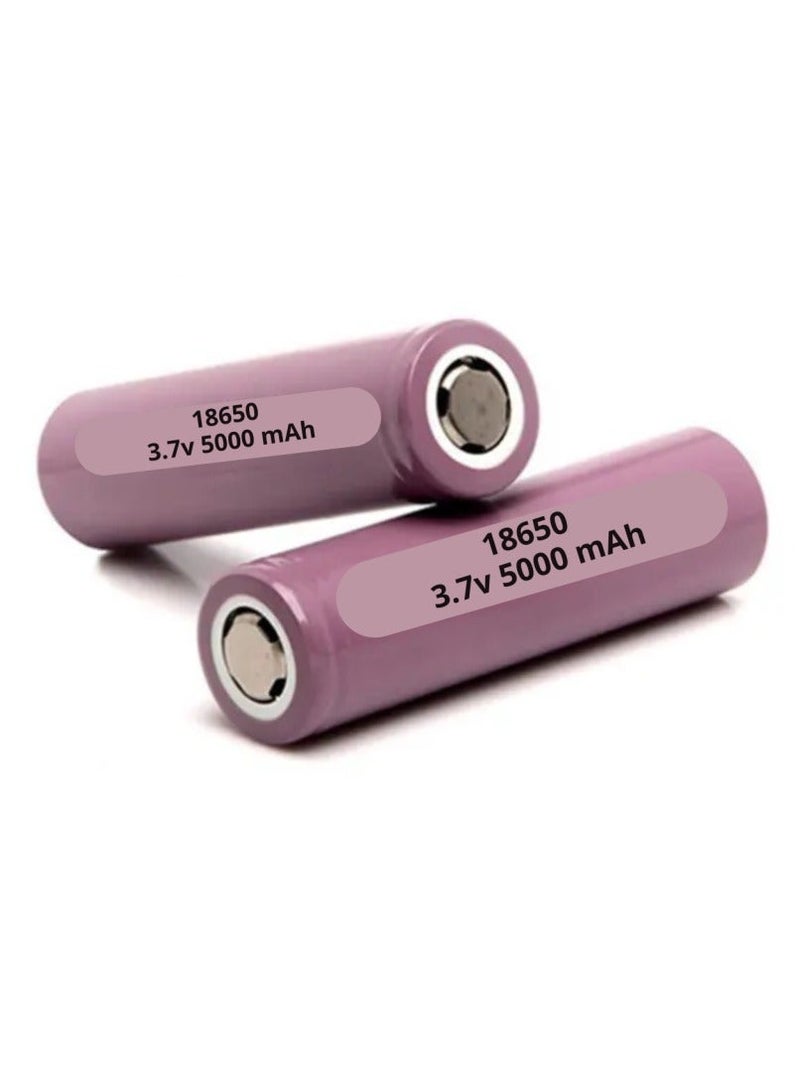 Lucky Sky بطاريات قابلة للشحن INR18650 3.6V 5000mAh عبوة من 2 - Image 3
