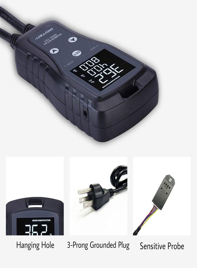 DIGITEN Humidity Controller DHC101 Digital Humidistat Pre Wired Outlet Reptile Humidity Controller for Grow Tent Mushroom Greenhouse Homebrew Fermentation Humidifier Dehumidifier - Image 5