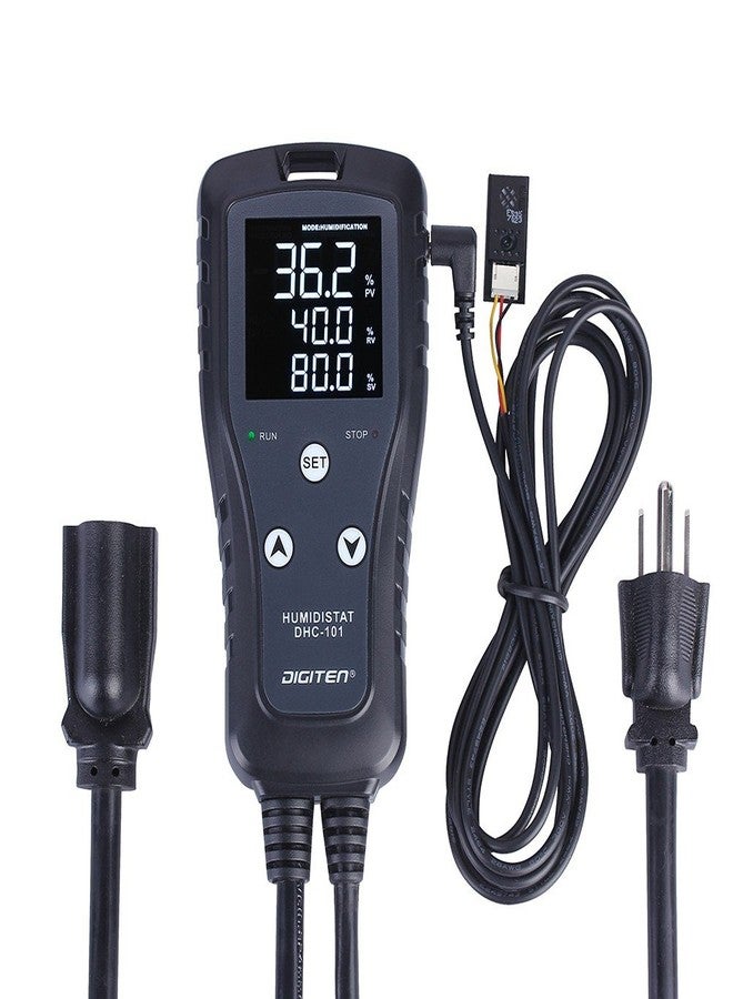 DIGITEN Humidity Controller DHC101 Digital Humidistat Pre Wired Outlet Reptile Humidity Controller for Grow Tent Mushroom Greenhouse Homebrew Fermentation Humidifier Dehumidifier - Image 1