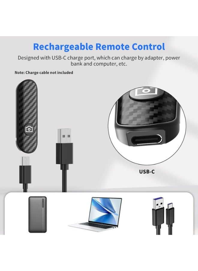 تونوف جهاز تحكم عن بُعد لاسلكي، زر مصراع كاميرا قابل لإعادة الشحن لهواتف السيلفي - Image 3