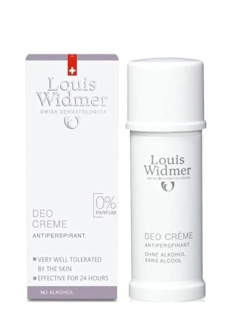 LOUIS WIDMER LOUIS WIDMER DEO CREAM 0%PARFUM 40ML 