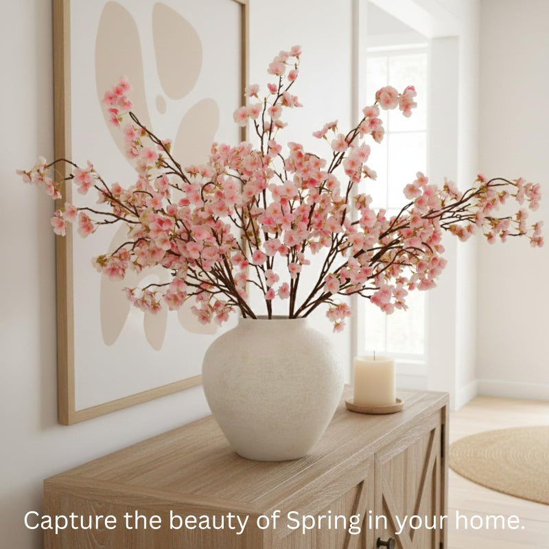 RyddeligHome 24 Stems Artificial Wildflower Bouquet - 23" Tall Faux Silk Flowers for Spring Decorations - Yellow, Pink, White & Purple Flowers for Large Vases - Spring Table Centerpiece & Home Decor - Image 2