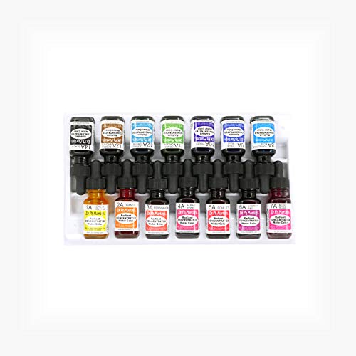 Dr. Ph. Martin's Radiant Concentrated Water Color Bottles, 0.5 oz, Set of 14 (Set A) - Image 2