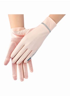 Generic Fegishilly Women Summer UPF 50+ UV Sun Protection Gloves Mesh Cooling Breathable Touchscreen Anti Slip Mittens Full Finger Quick Dry Hand Gloves For Driving Riding Cycling Lady Girls Mitt  - Image 1