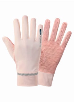 Generic Fegishilly Women Summer UPF 50+ UV Sun Protection Gloves Mesh Cooling Breathable Touchscreen Anti Slip Mittens Full Finger Quick Dry Hand Gloves For Driving Riding Cycling Lady Girls Mitt  - Image 4