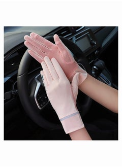 Generic Fegishilly Women Summer UPF 50+ UV Sun Protection Gloves Mesh Cooling Breathable Touchscreen Anti Slip Mittens Full Finger Quick Dry Hand Gloves For Driving Riding Cycling Lady Girls Mitt  - Image 5