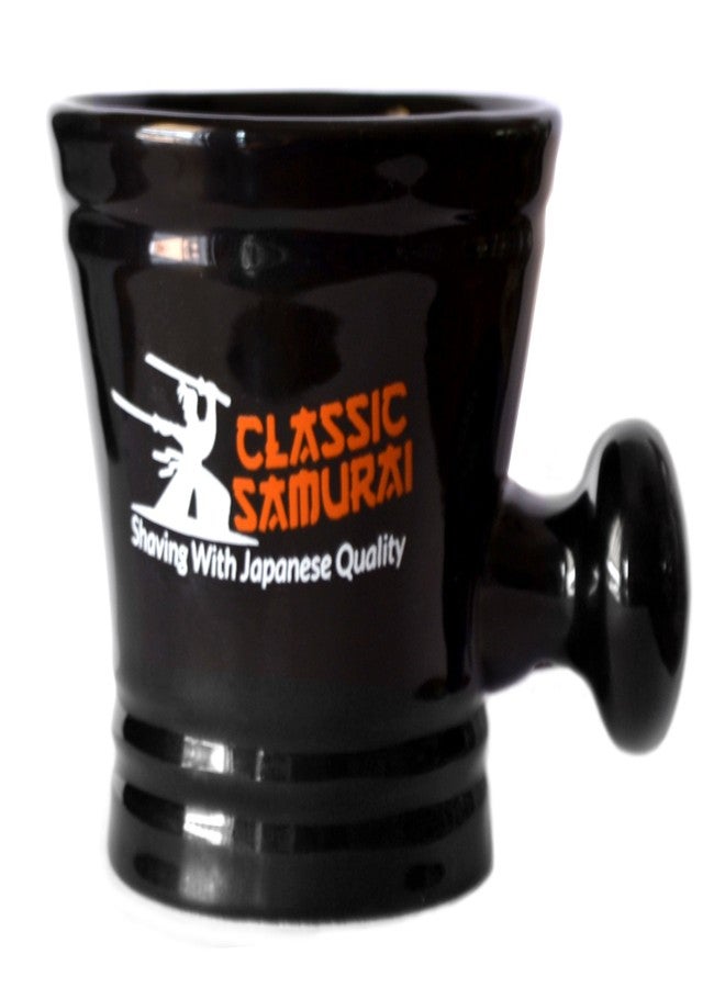 Classic Samurai Men's Shaving Set with Stainless Steel Professional Barber Straight Razor Shavette, 10 Astra Blades, Synthetic Shaving Brush, Arko Soap & Porcelain Mug (Silver Metal Gift Set) - Image 5