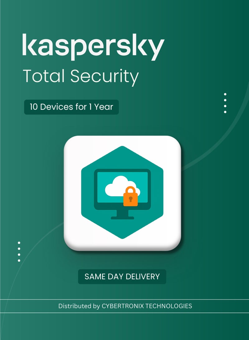 Kaspersky كاسبرسكي توتال سكيورتي | 10 أجهزة 1 سنة | 2025 | ترخيص رقمي | توصيل في نفس اليوم